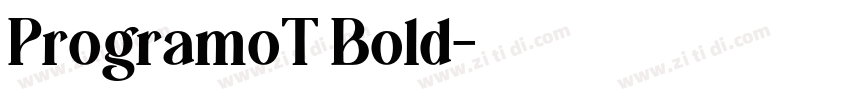 ProgramoT Bold字体转换 ProgramoT Bold字体转换